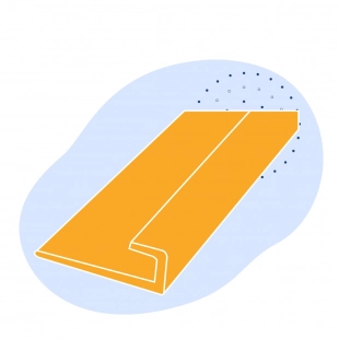 L-образный профиль стальной 70х70х7 мм ст15 ГОСТ 8509-93