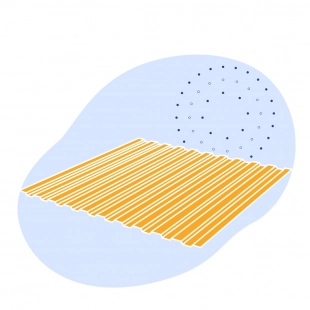 Профнастил для кровли Н157-0.8-865 12 м RAL 9003