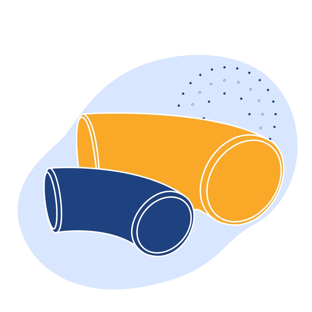 Чугунное колено с двойным раструбом 45° Ду 250 мм ГОСТ ISO 2531-2012