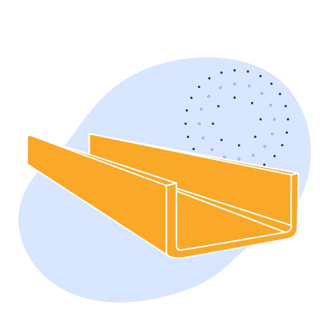 Швеллер стальной гнутый равнополочный 185х100х3 мм Ст3сп ГОСТ 8278-83