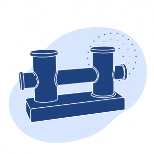 Кнехт крестовой сварной 178 мм ГОСТ 11265-73