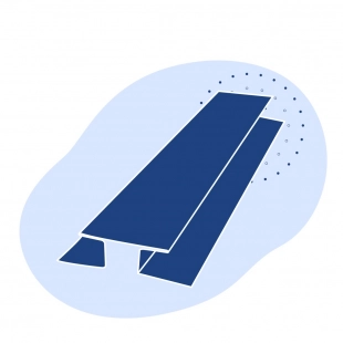 Н-образный профиль стальной 230х350х11.4 мм 17Г1С ТУ 14-2-24-72