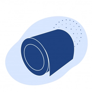 Рулон с полимерным покрытием 0.9 мм ПВДФ ГОСТ 34180-2017