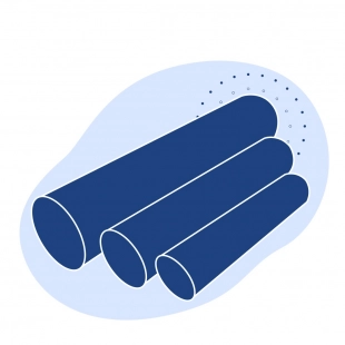 Труба ПНД водопроводная 315х35.2 мм SDR 9 ПЭ 100 ГОСТ 18599-2001