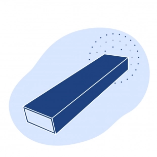 Труба стальная профильная прямоугольная 80х40х2.5х12000 мм Ст3Пс/Сп ГОСТ 8645-68