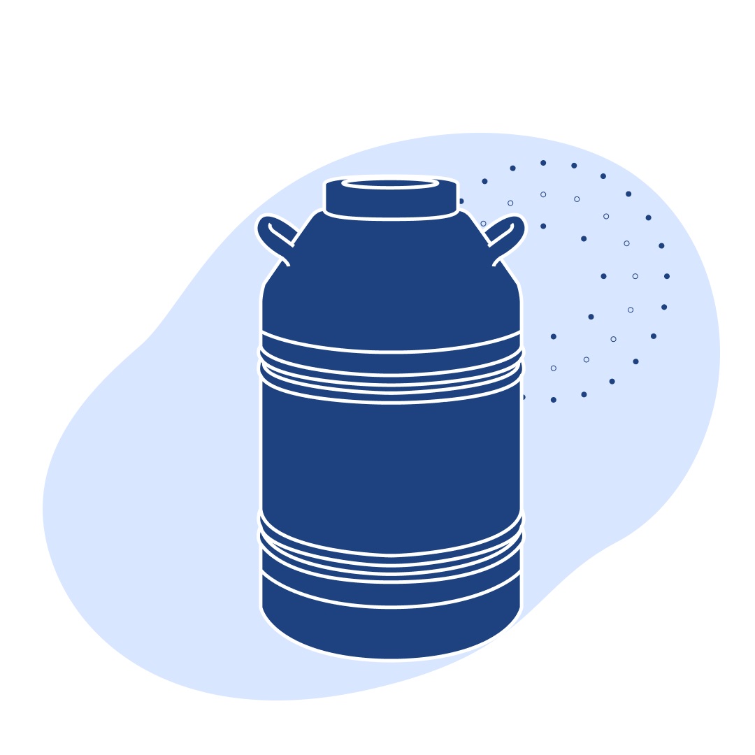 Сосуд Дьюара промышленный СДП-35/90К (кислород) 35 л